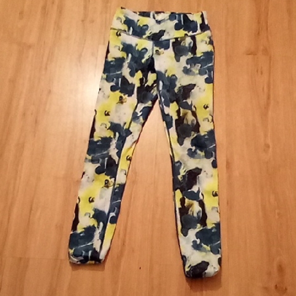 New Balance Women's Skinny Pants - Blue, Yellow, White